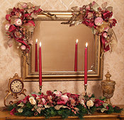 Gilded Victorian Holiday Arch and Centerpiece Set